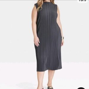 Ava & Viv Charcoal Sheat Dress